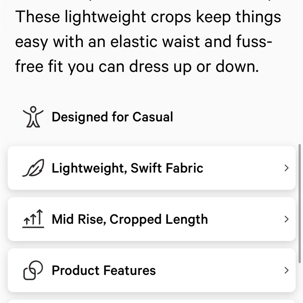 Lululemon Lightweight Mid Rise Barrel Leg Cropped Pant - Picture 5 of 7
